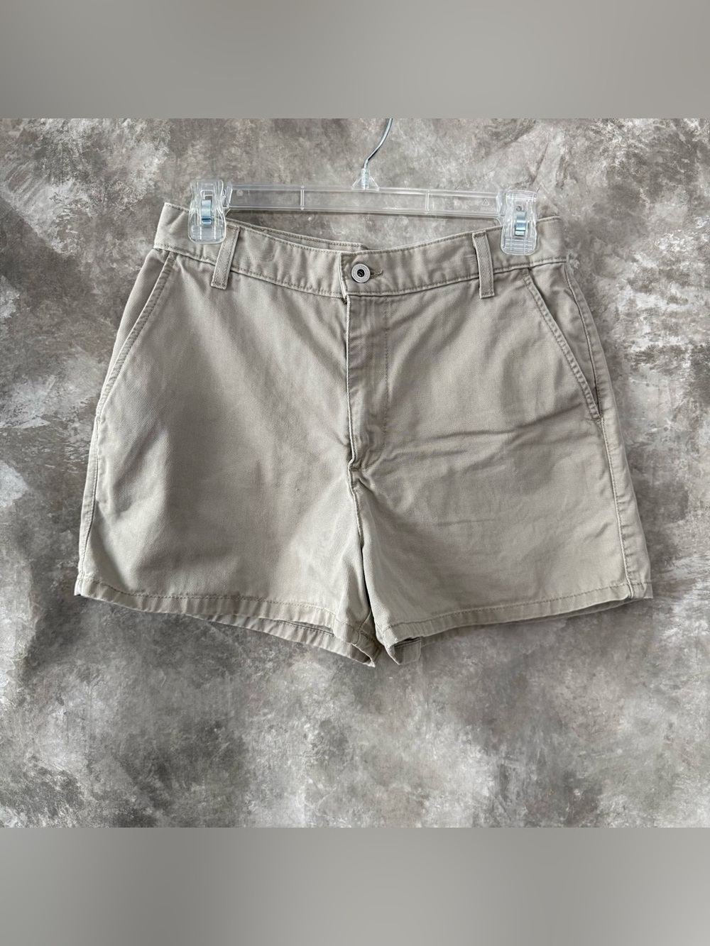 Calvin Klein Khaki Cotton Women’s Shorts (love 27)